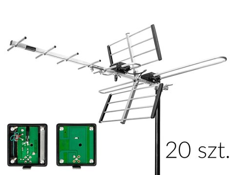 21-057# Antena dvb-t atd32s vhf/uhf mux8 kierunkowa pasywna 5-pak