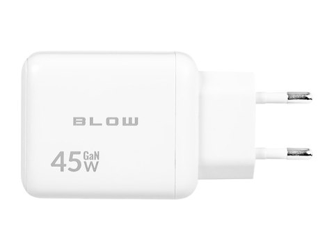 76-029# Ładowarka sieciowa gniazdo usb + usb-c pd 45w gan