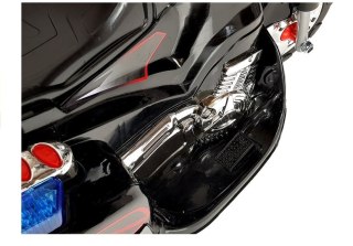 Motor Na Akumulator HC8051 Dla Dzieci Czarny Ścigacz Światła Led Dźwięki