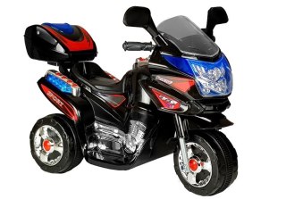 Motor Na Akumulator HC8051 Dla Dzieci Czarny Ścigacz Światła Led Dźwięki