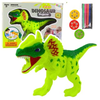 Projektor Dinozaur Do Rysowania Malowania 18 Obrazków Pisaki 2w1
