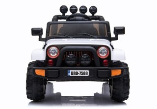 Auto Na Akumulator Jeep BRD-7588 Światła LED MP3 Pilot Biały 4x4