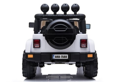Auto Na Akumulator Jeep BRD-7588 Światła LED MP3 Pilot Biały 4x4