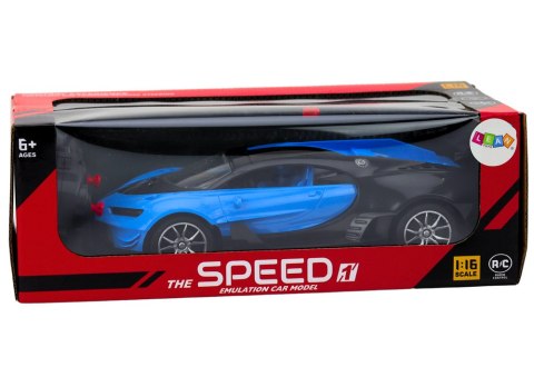 Samochód Sportowy Zdalnie Sterowany Auto RC Niebieski1:16