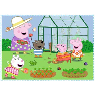 Puzzle - 4w1 (12,15, 20, 24) - Wspomnienia z wakacji - Świnka Peppa - Trefl 34359