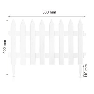 Płotek ogrodowy Garden Classic 3,5m biały IPŁSU2-S449