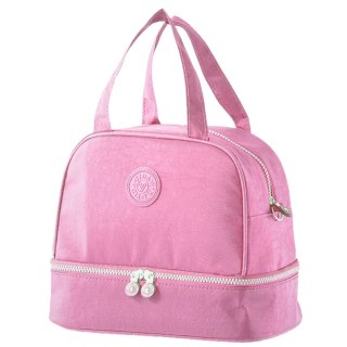Torba Termiczna Izolacyjna Śniadaniowa Pas z Regulacją Różowa 27cm