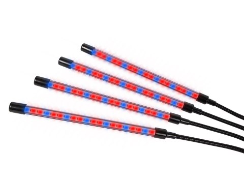 71-302# Lampa stojąca do uprawy roślin z klipsem poczwórna