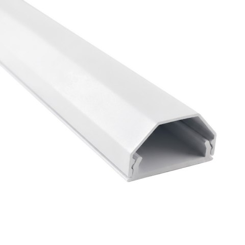 Aluminiowa listwa maskująca do kabli Maclean, 33x18x750mm, biała, MCTV-897 W