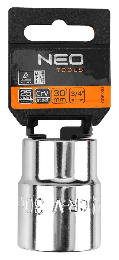 Nasadka sześciokątna 3/4", 30 mm