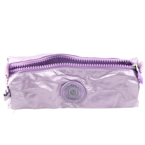 Piórnik Szkolny Organizer Jednokomorowy Fioletowy 21,5cm