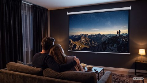 Ekran projekcyjny sufitowy Cabletech 200x150cm 100"