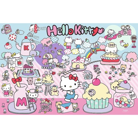 Puzzle - 300 - Poznaj Świat Hello Kitty - Hello Kitty - Trefl 23031