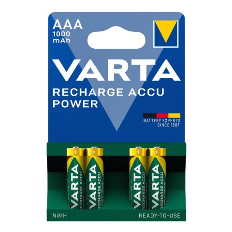 4x akumulator R-03 R03 AAA 1,2V 1000mAh Varta Ready2use