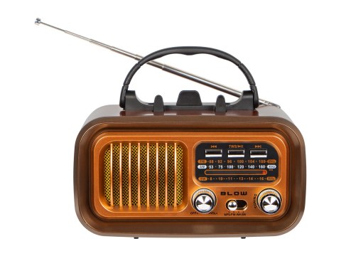 77-555# Radio przenośne analogowe am/fm bt blow ra16 solarne retro