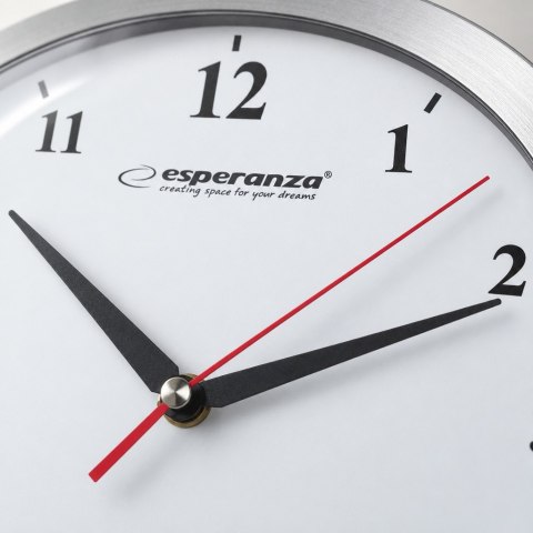 EHC009W Esperanza zegar ścienny detroit biały