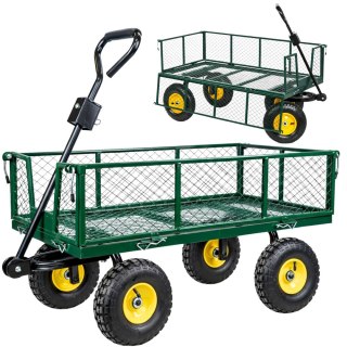 Wózek Ogrodowy Transportowy Składany Przyczepka Stalowa 200 kg