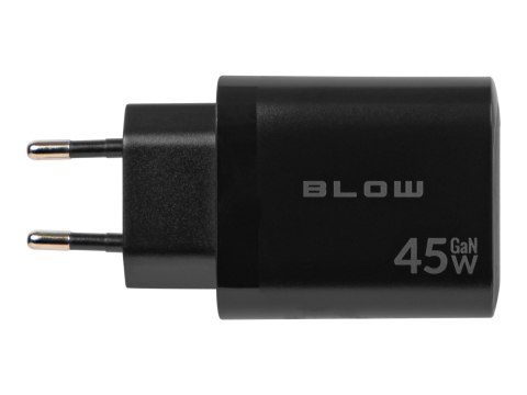 76-033# Ładowarka sieciowa gniazdo usb + usb-c pd 45w + kabel
