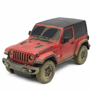 Auto JEEP Wrangler Rubicon-Muddy Zdalnie Sterowane RC Czerwone Rastar 1:24