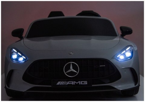 Auto Na Akumulator Mercedes GT63 AMG DKGT63 24V LCD Lakierowany Jasno Szary