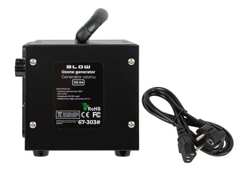 67-303# Generator ozonu blow oz-04 czarny ozonator 60 000 mg/h 140w