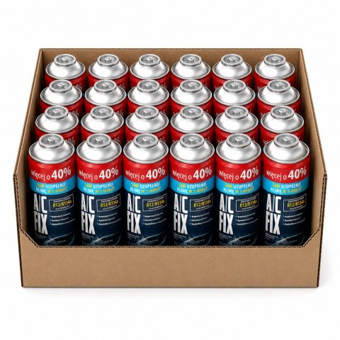 52-336# Czynnik gaz do klimatyzacji r12 r134a 235g ac fix 24-pak