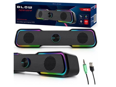 66-406# Głośniki komputerowe ms-35 soundbar rgb
