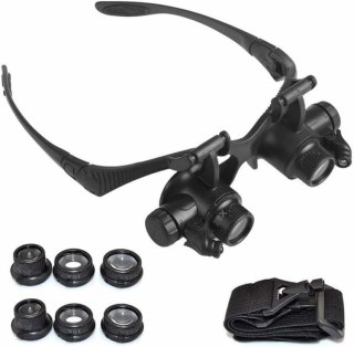 AG480B Okulary powiększające led 25x