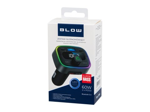 74-205# Transmiter fm blow bluetooth5.3 dual pd 30w