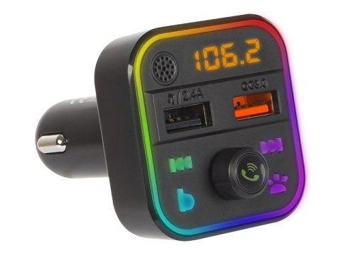 74-164# Transmiter fm blow bluetooth5+qc3.0 rgb