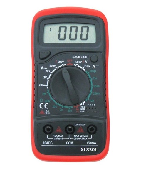 AG102D Multimetr xl830l + 2 sondy red