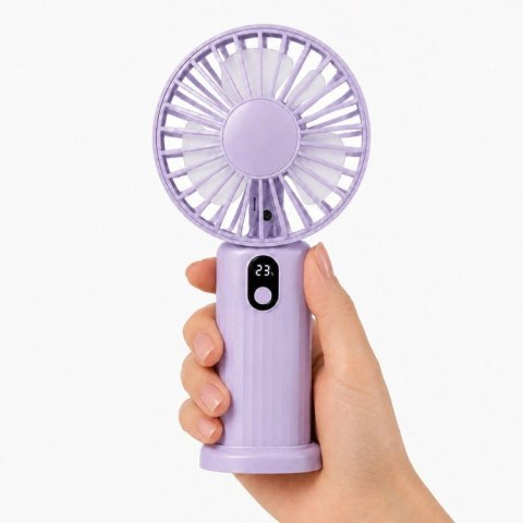 DA669A Mini wiatrak usb ręczny biurkowy czarny