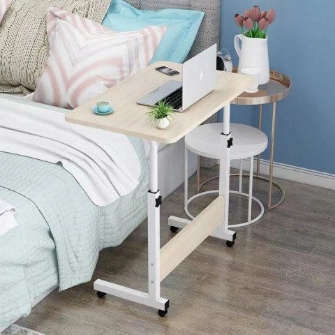 SL15 Mobilny stolik pod laptopa jasne drewno