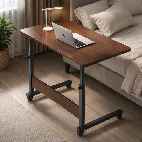 SL15A Mobilny stolik pod laptopa ciemne drewno