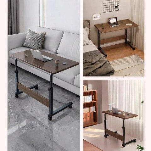 SL15A Mobilny stolik pod laptopa ciemne drewno