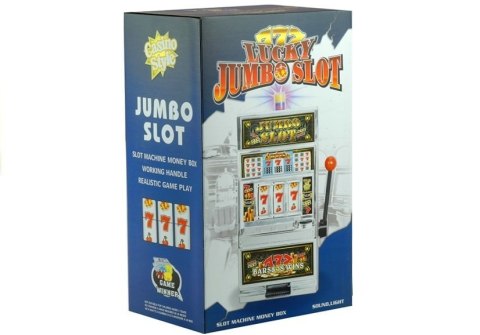 Automat do Gry Slot Kasyno Skarbonka Duża Wyrzutnia Monet Światła Dźwięki