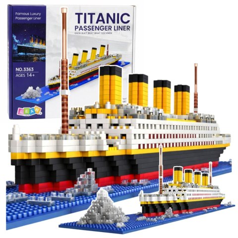 Klocki Konstrukcyjne Statek Titanic Model Statku 3D 1878 el.