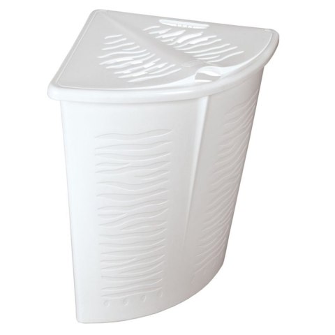 Narożny kosz na bieliznę Zebra 45L BranQ biały