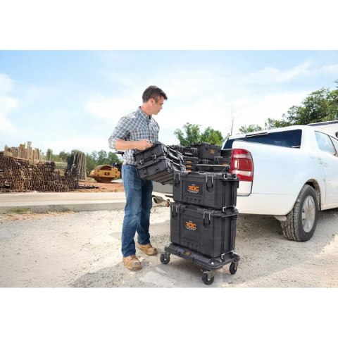 Platforma transportowa Keter Roc Pro Gear, Kolor czarny, System modułowy, Nośność do 145kg, 262828