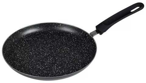 Patelnia do naleśników śr.25cm, aluminium czarny marmurek kinghoff