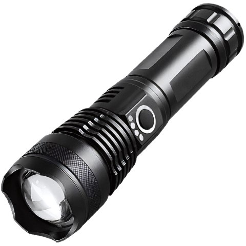 Latarka taktyczna mocna led akumulatorowa survivalowa wojskowa usb 5 trybów - er1264