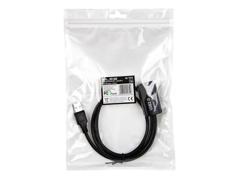 66-184# Przyłącze usb a - a 1,0m wtyk-gniazdo z ic zawieszka przedłużacz