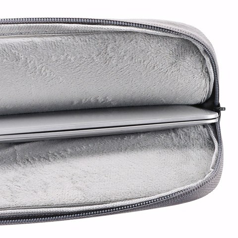 Etui na laptopa torba pokrowiec na laptop dokumenty do pracy szary 14-15,6"