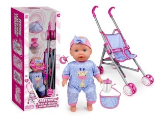 Lalka natalia - bobas z wózkiem 30 cm