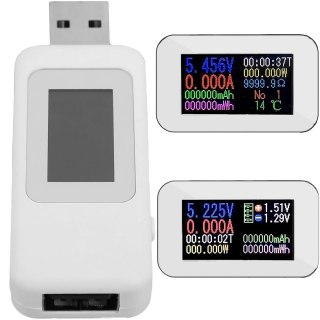 Woltomierz cyfrowy usb miernik tester napięcia amperomierz watomierz lcd