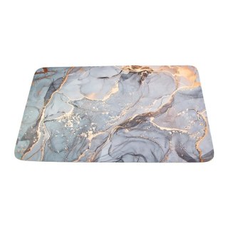 DA435B Dywanik łazienkowy marmur 50x80cm szara