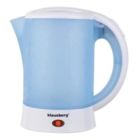 Czajnik elektryczny, turystyczny, 0,6l, 2 kubki + 2 łyżeczki, klausberg