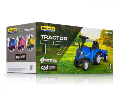 Jeździk pojazd new holland t7 traktor żółty