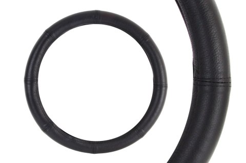Pokrowiec skórzany nakładka na kierownicę samochodową xl 41-43cm amio-01768