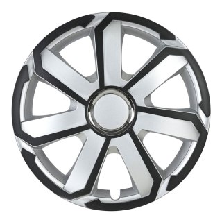 Kołpak samochodowy aerospin 16" cali czarno-srebrny